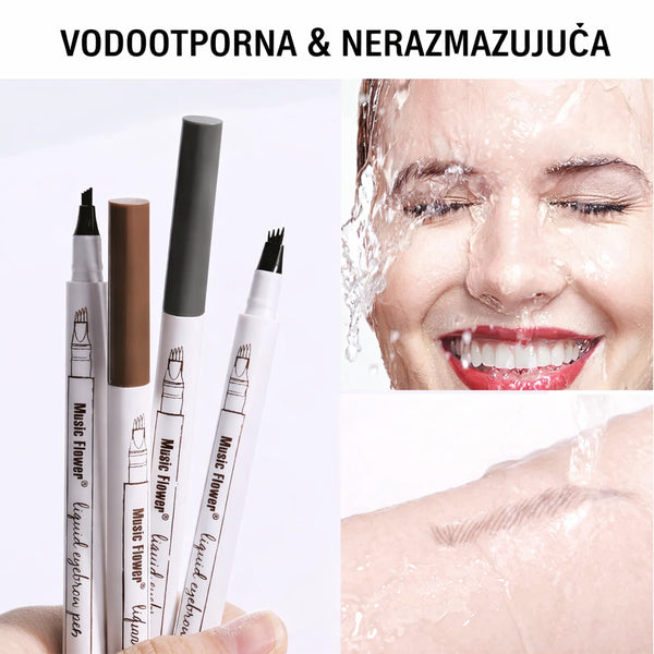 Trajna vodootporna olovka za obrve-MusicFlower