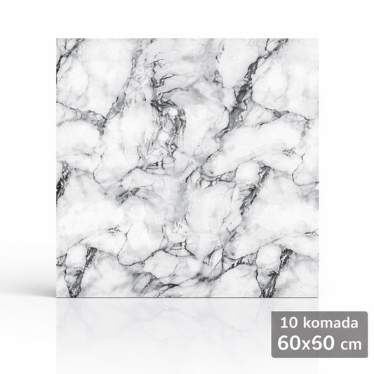 Samolepljive tapete (mermer stil) – 10 kom (60x60 cm)