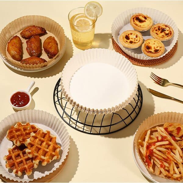 Papir za Pečenje za Air Fryer (50 komada) - Vufri Shop