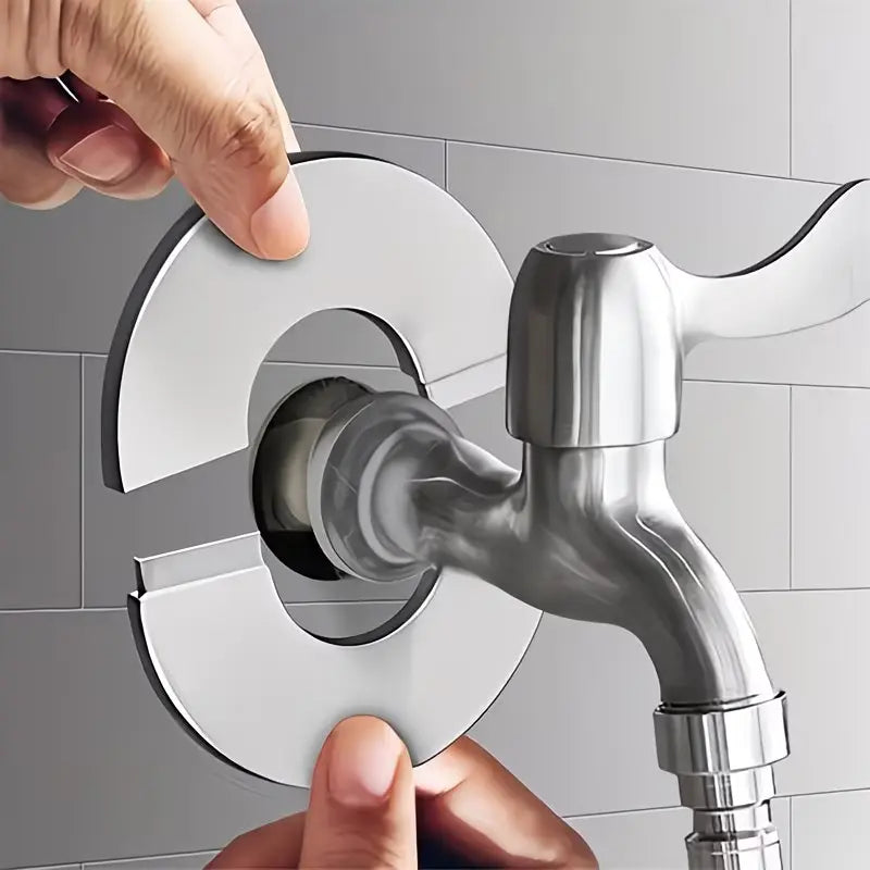 Dekorativni poklopci za rupe oko cevi – inox set - 2 KOM - Vufri Shop