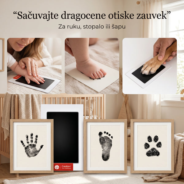 Set za uspomene – otisak ruke ili stopala - Vufri Shop