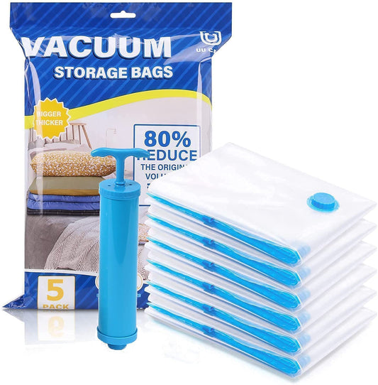 Vakuum kese za orman (5 komada) + ručna pumpa - Vufri Shop