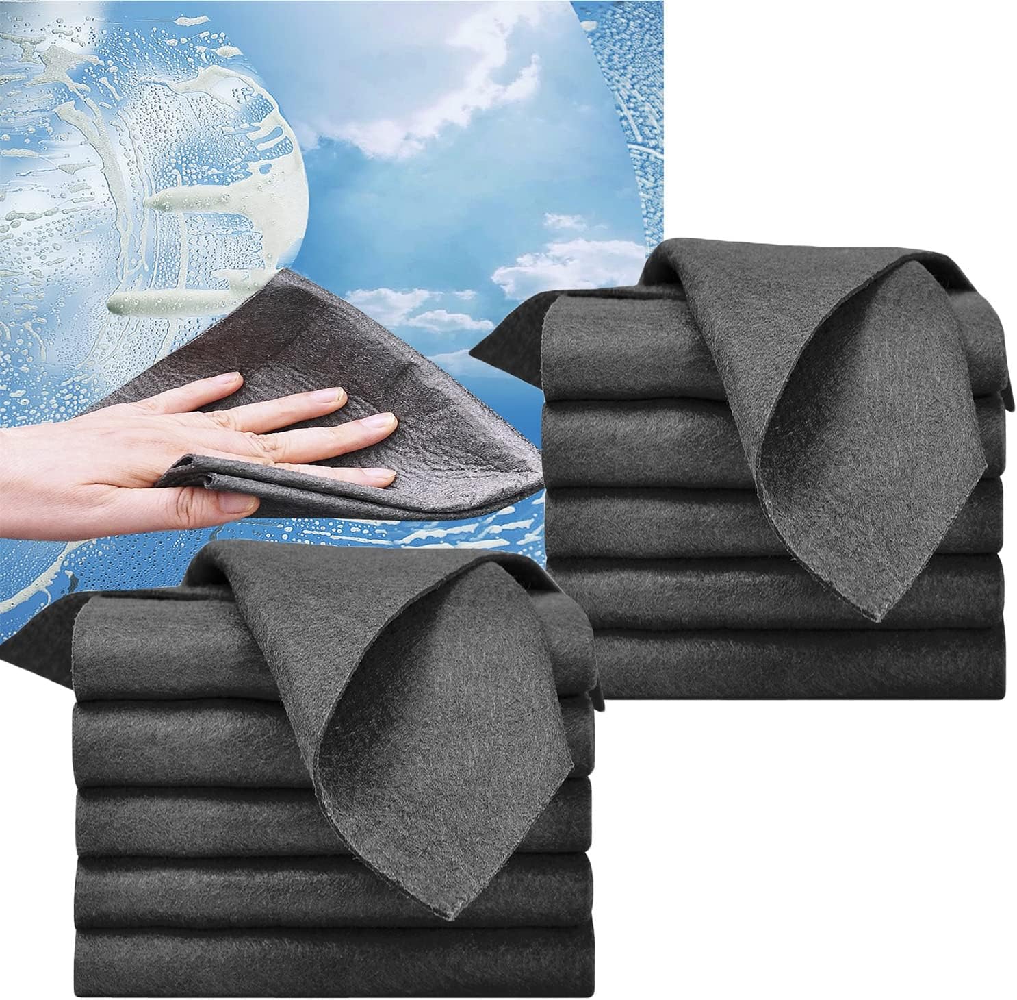 10x Magične Mikrofiber Krpe za Čišćenje –  Bez Mrlja i Bez Prašine - Vufri Shop