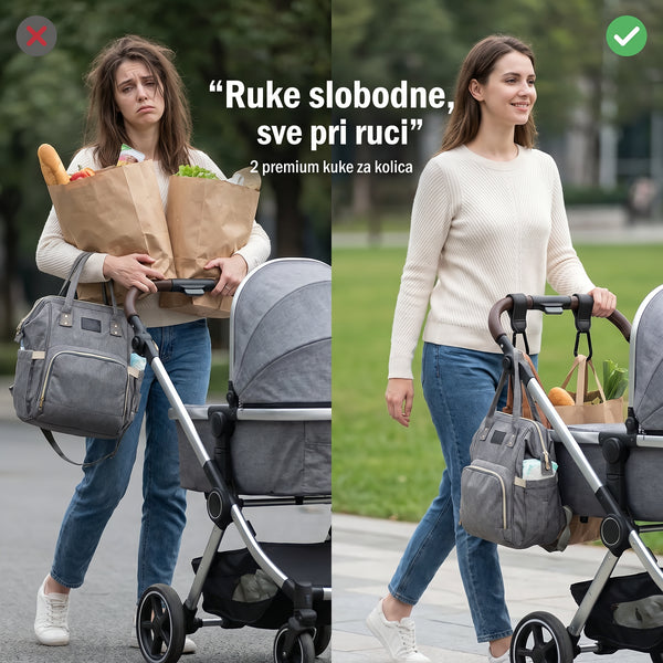 Kuke za kolica koje oslobađaju ruke (2 kom) - Vufri Shop