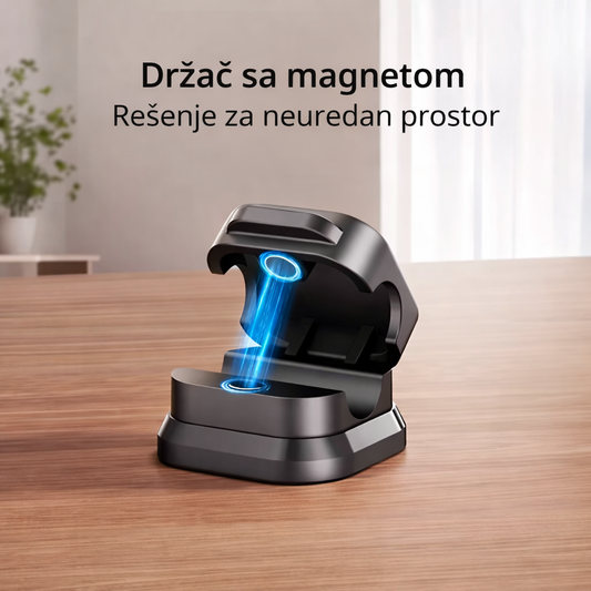 Magnetni držači za kablove – organizator za sto (8 kom)