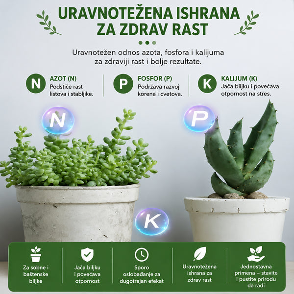 FERTIGROW Tablete za Biljke – Sporo Oslobađajuće Đubrivo (44 kom)